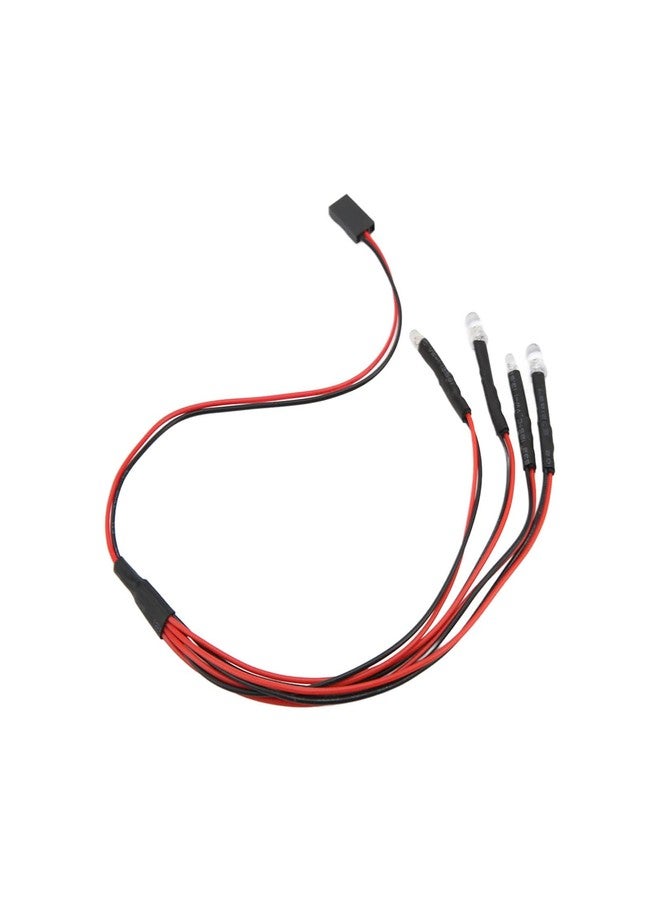 شيوى أضواء LED لسيارات التحكم عن بعد، 5-9 فولت، محاكاة، 2 أبيض و2 أحمر، أضواء جذابة وعملية لسيارات التحكم عن بعد، متوافقة مع Axial Scx24 - Image 1